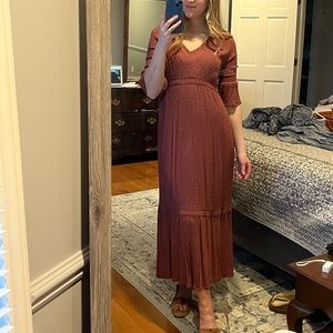 Target mauve midi dress